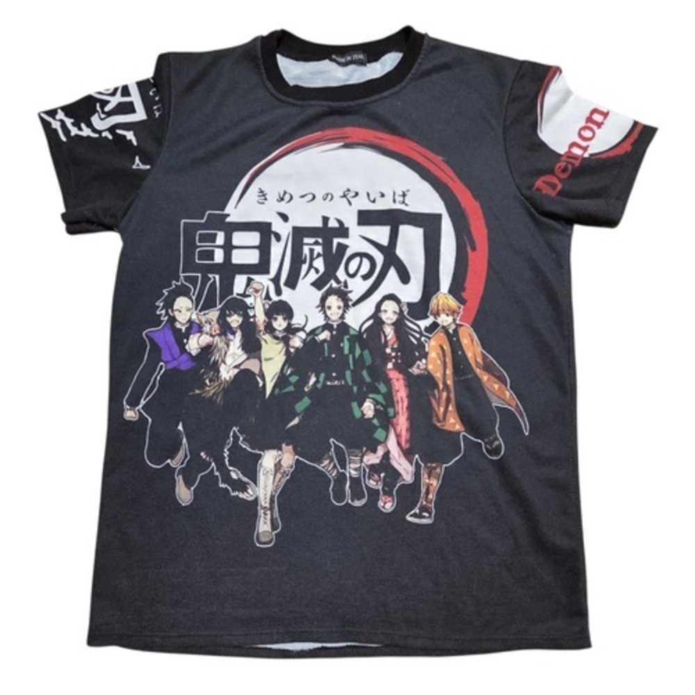 Demon Slayer Tanjiro And Nezuko Kimetsu no Yaiba Double Sided Medium T-shirt